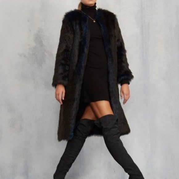 NWT Reformation Faux Fur Coat - Picture 3 of 6